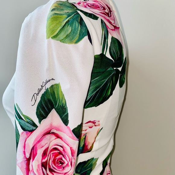 Dolce & Gabbana Tropical Rose Sheath Dress - Picture 6 of 8